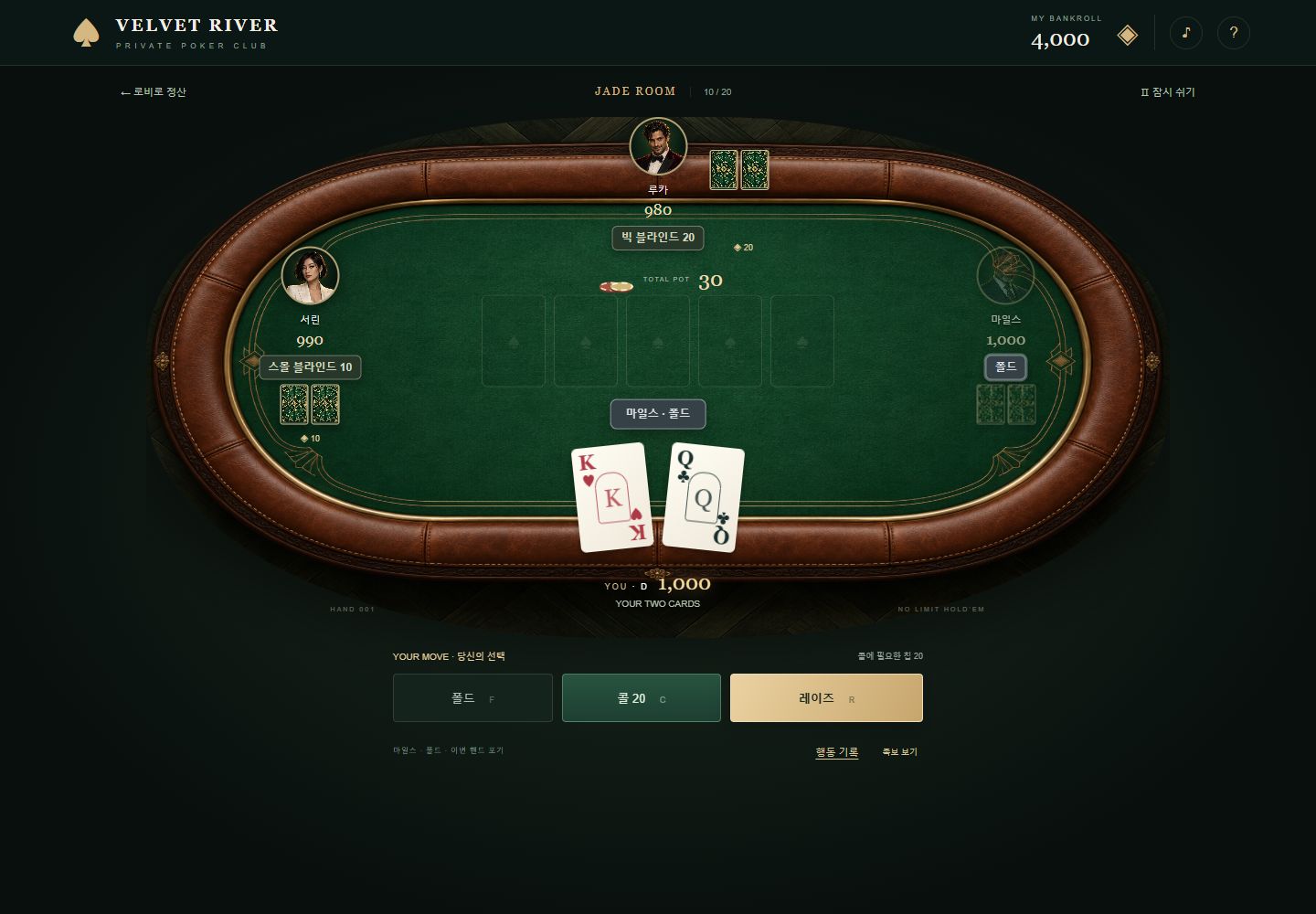 ๋ฒจ๋ฒณ ๋ฆฌ๋ฒ (VELVET RIVER) ํ๋ ์ด ํ๋ฉด
